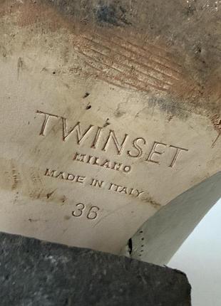 Кожаные казаки twinset 2