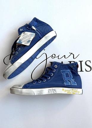 Кеди replay high top (нові) — 37 та 38 розміри distressed-ефект