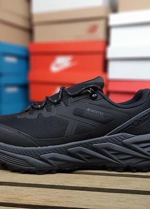 Чоловічі кросівки columbia gore tex чорні на сірий