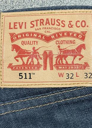 Джинси чоловічі levi’s strauss & co. 511 , 32/32 оригінал