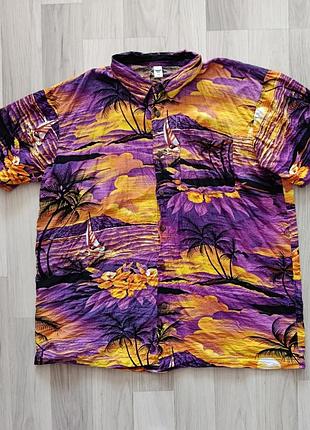 Гавайська сорочка xl 100% - rayon