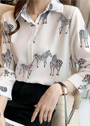 Рубашка зебра от zara 10
