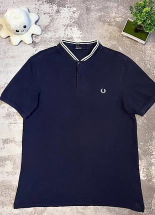 Чоловіче поло fred perry темно-синє з коротким рукавом
