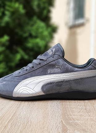 Жіночі кросівки puma speedcat og темно сірі