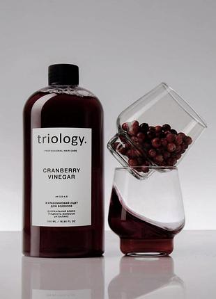 Журавлиновий оцет для волосся triology 500мл