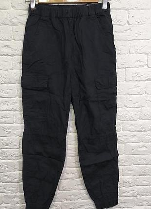 Брюки хлопковые h&m