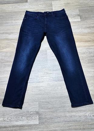 Мужские темно-синие джинсы f&f , размер 36/32 slim free fit .