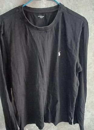 Чоловічий лонгслів polo ralph lauren чорний