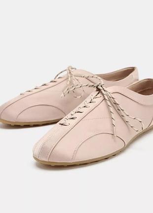 Балетки спортивні zara, 35 розмір,  сатинові