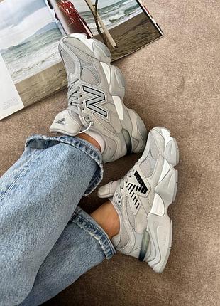 New balance 9060 grey white 8