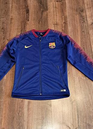 Мужская уникальная футбольная кофта jersey nike fc barcelona оригинал