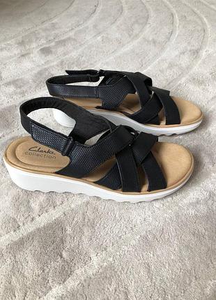 🖤 женские босоножки clarks jillian spring на танкетке, женские босоножки размер 40