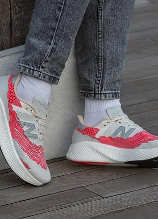 Кроссовки new balance fuelcell x stone island grey red