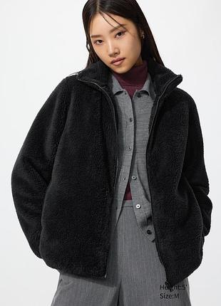 Флісова жіноча куртка- шерпа uniqlo