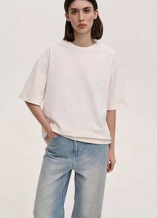 Футболка favorite style молочного кольору