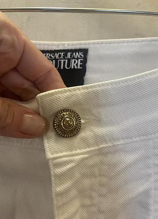 Джинси білі з кишенями versace 3