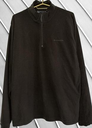 Мужская флисовая кофта mountain life l xl 50 52 маунтин лайф маунтин лайф коричневая флиска 1/4 zip с молнией 52