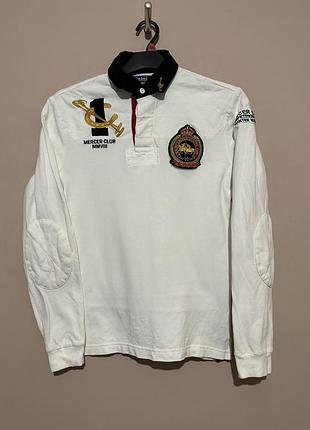 Лонгслів поло vintage polo ralph lauren rugby sweatshirt prl mercer