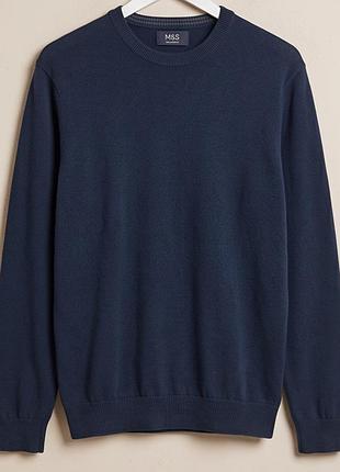 100% бавовна джемпер чоловічий класичний светр m&s розмір xl