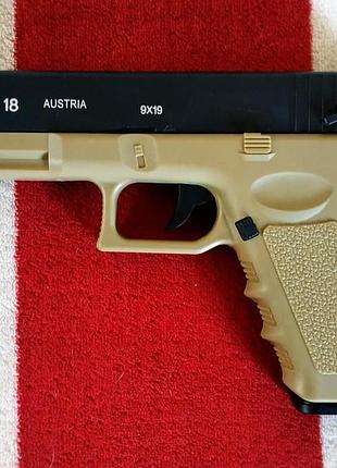 Игрушечный пистолет cyma 612 glock детский на пластиковых шариках 6мм