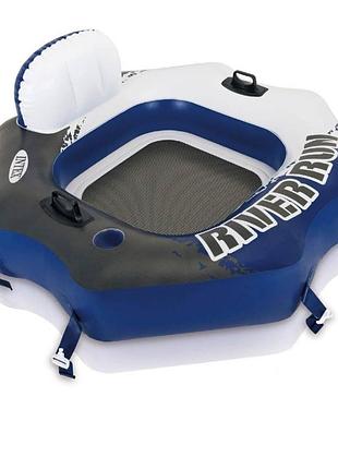 Надувной круг river run, серия sports, intex 58854, 130 х 126 см