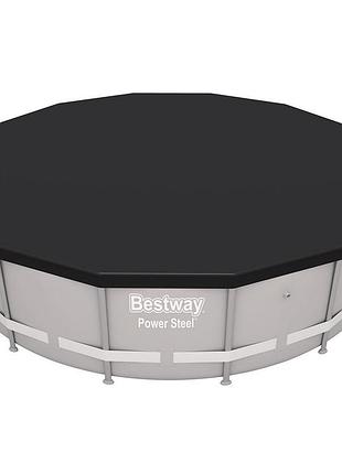 Защитный тент - чехолintex & bestway 58248, ø 427 см для каркасного бассейна