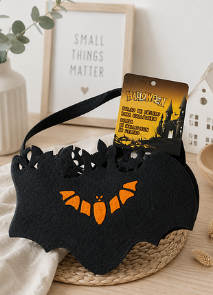 Сумочка для хелловіну з фетру «кажан» 🦇