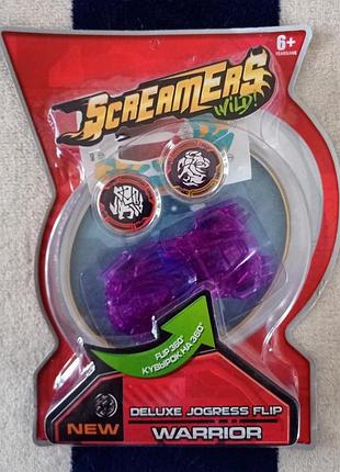 Машинка-трансформер screechers wild фиолетовый screamers warrior