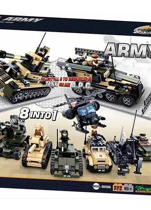 Конструктор sluban m38-b0588 военная техника 8в1 928 деталей