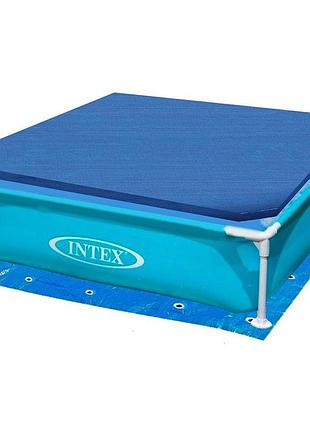 Каркасний басейн intex 57173-1, 122 х 122 х 30 см (каркас, чаша, тент, підстилка)