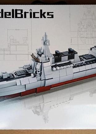 Конструктор детский sluban m38-b0700 береговая охрана 578 деталей военный корабль