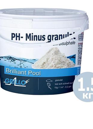 Ph-минус для бассейна grillo 80014, 1,5 кг – снижение уровня ph