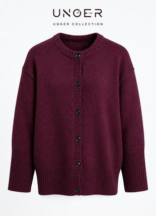 Кашеміровий жіночий кардиган unger collection — преміальний luxury - сегмент l xl