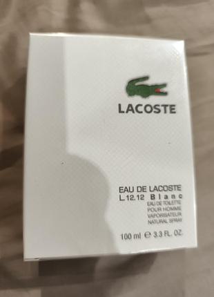 Парфюмированная вода eau de lacoste l.13.12 blank 100ml. лот вв147