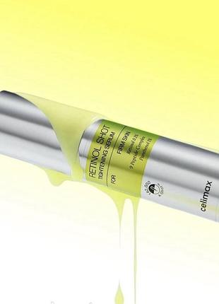 Антивікова сироватка з ретинолом та пептидами the vita-a retinol shot tightening serum 30 ml celimax