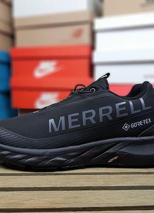 Чоловічі кросівки merrell agility peak 5 gtx gore tex чорні з білим