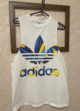 Жіноча спортивна майка котон спандекс adidas