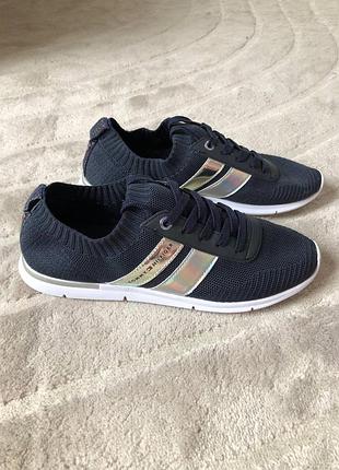 Женские кроссовки Tommy hilfiger corporate detail light sneaker, женские летние кроссовки размер 38