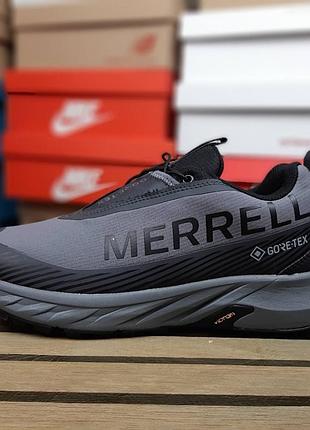 Чоловічі кросівки merrell agility peak 5 gtx gore tex сірі