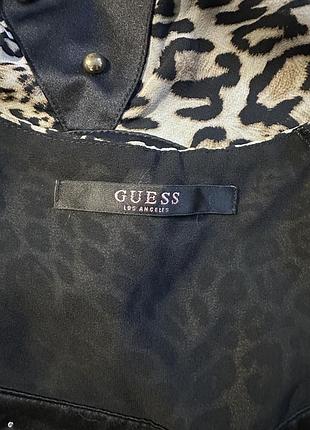 Блузка пеньюар guess принт леопард 6