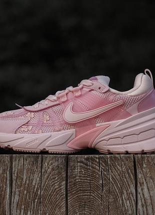 Кроссовки nike runtek pink flowers 3