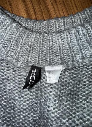 Сірий светр «paris» h&m 2