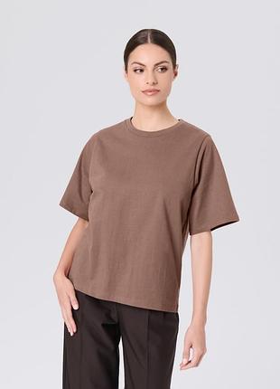 Женская футболка коричневая sinsay zara
