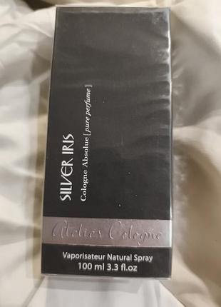 Оригинал! нишевый! селективный шикарный парфюм-унисекс atelier cologne silver iris 100ml абсолютно новый. лот вв149