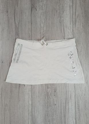 Юбка спортивная короткая женская белая b'cool, размер xl