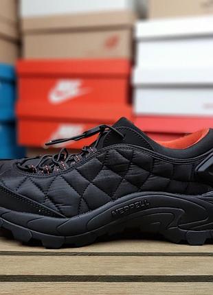 Чоловічі кросівки merrell ice cap moc чорні з помаранчевим