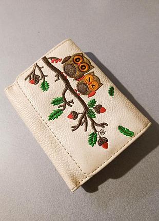 Кошелек, вышивка , сова, совы 2
