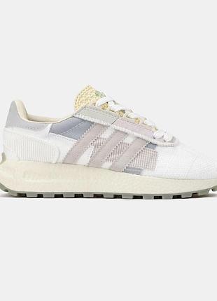 Белые кроссовки унисекс adidas retropy e5 white grey х адидас ретропи 40