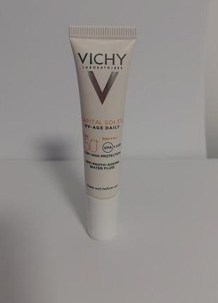 Vichy capital soleil uv-age daily солнцезащитный невесомый флюид против признаков фотостарения кожи лица, очень высокий уровень защиты spf 50+