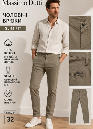 Чоловічі брюки фірми massimo dutti
